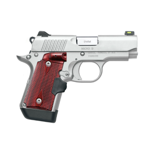 KIMBER MICRO9 STAINLESS ROSEWOOD (LG) (FO) 9MM - 3700482